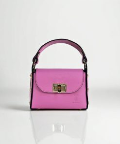 Lorena Azalea Mini Top Handle Bag - 100% Italian Genuine Leather