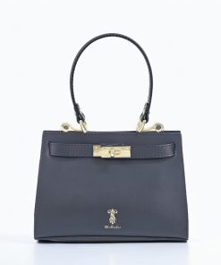 حقيبة يد موراسي Emera – Black (جلد إيطالي أسود رسمي)