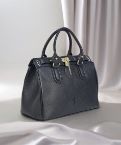 Alternative view of Novella Black Leather Tote Bag - 100% Italian Genuine Leather