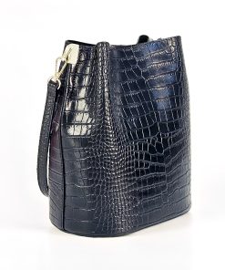 Alternative view of Firenze Black Bucket Bag - 100% Italian Genuine Leather