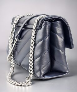 Alternative view of Bellissima Black Quilted Leather Shoulder Bag - Italian Genuine Leather