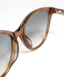 Alternative view of Diamanta Orange Sunglasses – Amber-Orange Soft Cat-Eye Acetate