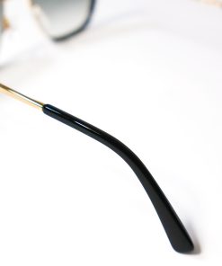 Alternative view of Bellissima Black Sunglasses – Cat-Eye Acetate with Crimson Enamel