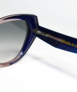 Alternative view of Ambra Metro Blue Sunglasses – Gradient Cat-Eye Italian Acetate