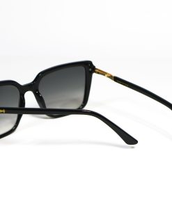 Alternative view of Emera Black Sunglasses – Oversized Square Crystal-Embellished Acetate