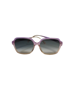 Oversized unisex sunglasses with lavender to champagne gradient acetate frame - Levana Violet by Morasii