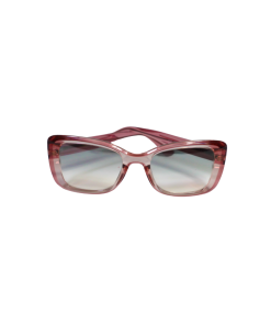 Translucent azalea pink cat-eye sunglasses with upswept corners - Lorena Azalea by Morasii