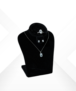 925 Sterling Silver jewelry set with oval-cut ice blue aquamarine stones and halo design - Firenze collection by Morasii