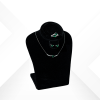 Kelly Green silver jewelry set with triangular heart zirconium stones - Lusso collection by Morasii