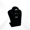 Marquise cut silver jewelry set with 5-stone zirconium necklace - Novella Black collection by Morasii