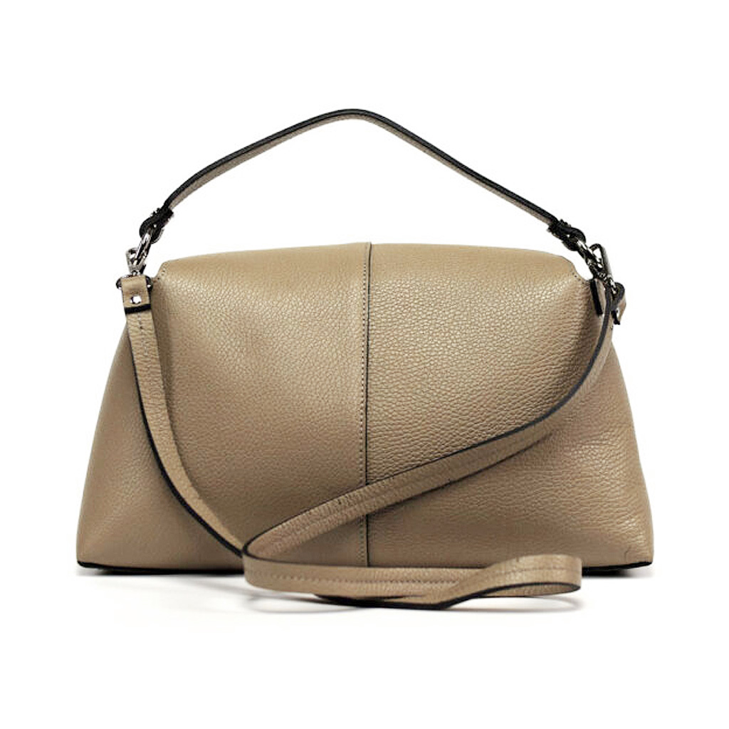 Ambra Chestnut Leather Shoulder Bag - Italian Genuine Leather - Image 3